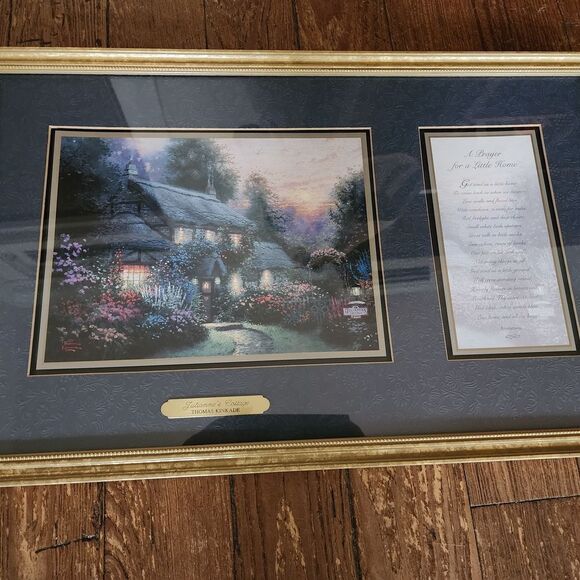 Thomas Kinkade 'Julianne's Cottage' Framed with Poem - Picture 6 of 6